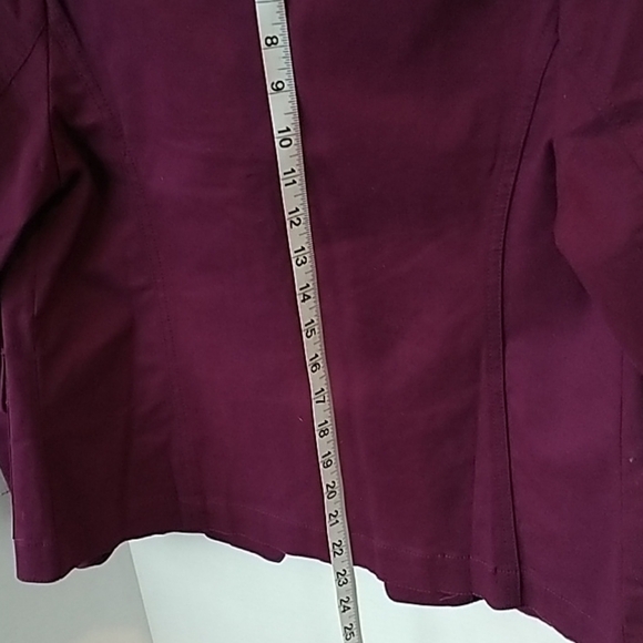 Appleseed's Wine Cotton/Spandex Classic Jacket PS - Picture 6 of 7